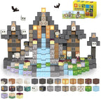 Magnetic Blocks— 120PCS Magnet Toys for Kids, Magnetic Building Blocks Cubes, Montessori Sensory Stacking Magnets, School STEM Toys Birthday Gifts for Boys and Girls Age 3+ Years Old (Magic Castle)
