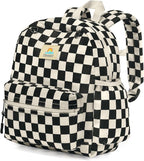 STEAMEDBUN Corduroy Toddler Backpack for Boys 2-4: Kids backpack for Boys Girls - 12 inch Preschool Kindergarten Backpacks - Checkered