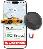 GPS Tracker for Vehicles - Magnetic Mini Car GPS Tracker, No Subscription, Works with Apple Find My, Anti-Theft Real-Time Vehicle Tracker, IP67, 365 Day Battery (iOS Only)