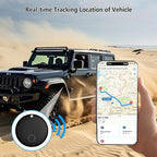 GPS Car Tracker 2025,Mini GPS Tracker for Vehicles,Hidden Real-timeTracking with Magnetic Case for Motorcycle/Truck,Work with Find My(iOS Only),No Subscription/No Monthly Fee/No SIM Card-Black