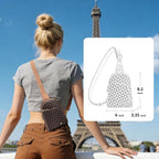 INICAT RFID Blocking Sling Bag, Anti Theft Crossbody Bag for Women, Travel Fanny Pack Style Purse, Vegan Leather