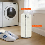 1PCS Shoes Washing Machine Bags, Laundry Shoe Bag for Washer and Dryer, Reusable and Durable Zipper Sneaker Shoe Washing Bag, Tennis Shoes Cleaning Bag for All Shoe Types (Ivory White)