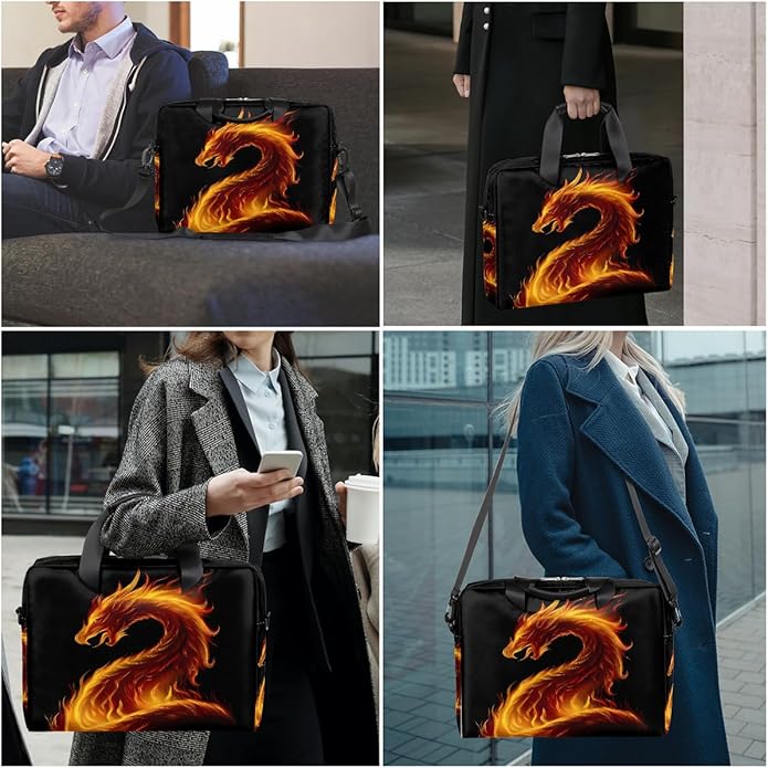 Cute Laptop Shoulder Bag for Women Men, Computer Laptop Bag Laptop Sleeve Case Laptop Satchel Briefcase Carrying Bag QA-1