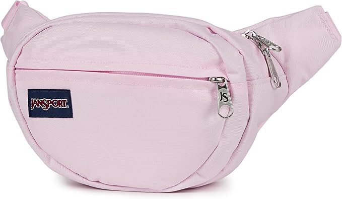 JanSport Fifth Avenue Fanny Pack Crossbody Bags for Women, Men - Stylish, Durable Waist Bag with Adjustable Belt, Main Zippered Pocket, Quick Stash Pocket - Travel Essentials - Black