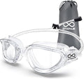 Swim Goggles, Polarized Adult Swimming Goggles Bungee Strap No Hair Pulling Anti-fog Pool Goggles for Men Women