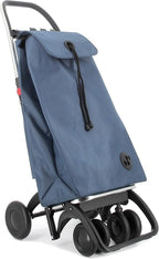 Rolser I-Max MF 4 Wheel 2 Swivelling Foldable Shopping Trolley - Denim