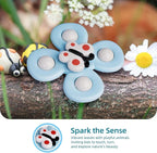 LiKee Strong Suction Cup Fidget Rotating Sensory Bath Toys for Baby Christmas Stocking Stuffers, Airplane Car Travel Table & Window Toys for Toddler Boys and Girls, 10+ Months
