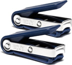 EDJY Fingernail Cutter - Precision Stainless Steel Nail Cutter for Fingernails | Sharp Blade, Ergonomic Design, Durable & Rust-Resistant | Ideal for Men and Women | Navy | 2-Pack