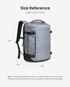 tomtoc Travel Backpack 28L, TSA Friendly Flight Approved Carry-on Luggage, Personal Item Travel Bag, Water-resistant Lightweight Business Rucksack, Durable Bag Fits 16 Inch Laptop