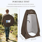 Your Choice Pop Up Privacy Tent, 3.9x3.9x6.2FT Portable Shower Tent for Camping, Waterproof Outdoor Changing Room with Carry Bag for Beach Hiking RV Fishing | Portable, for Camping, Beach, Hiking, with Carry Bag, Quick Setup