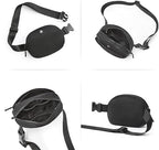 WESTBRONCO Fanny Packs for Women Men, Small Belt Bag Nylon, Lightweight Fashion Waist Packs, Mini Crossbody Bags with Adjustable Strap for Workout Running Traveling(Black)