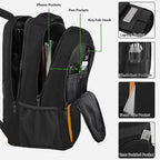 MATEIN Travel Laptop Backpack, Slim Sturdy College Laptops Backpack, Business Anti Theft Water Resistant Computer Bag Gift for Men & Women Fits 15.6 Inch Notebook