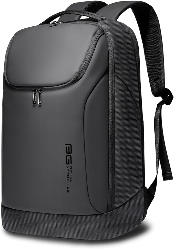 BANGE Business Smart Backpack Waterproof fit 15.6 Inch Laptop Backpack with USB Charging Port,Travel Durable Backpack, Black（no Usb）, L, Travel Backpacks