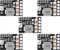 DROK DC 5V Power Converter, 5pcs Mini Voltage Buck Regulator DC 4.5-20V 12V 9V Step Down to 5V Reducer Transformer Board 3A 10W Adjustable Fixed Volt Output Step-Down Power Supply Stabilize