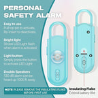 Personal Safety Alarm for Women Girls, 130dB Loud Siren + LED Light, Stylish Keychain, Easy-Pull Emergency Self-Defense for Night Safety, Running, Travel, College Students Self Defense Device Gift