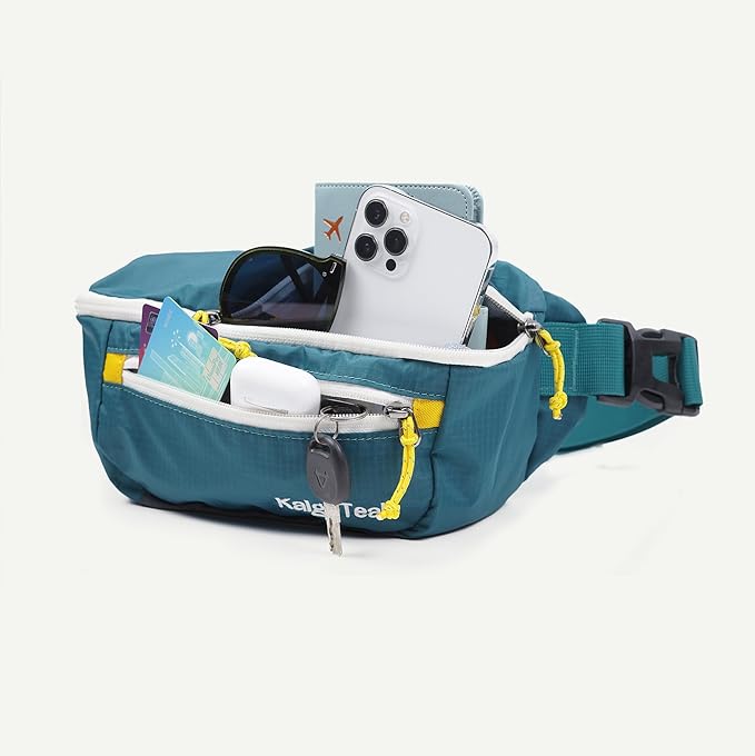 Ultralight Travel Waist Pack 2.5L, Large Water Resistant Fanny Pack for Men & Women.