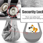 Tomkas Small Dog Sling Carrier - Cat Sling Carrier - Classic Pocket & Classic Strap - for 2-7 lbs Pets(Grey)