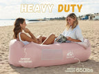 WEKAPO Inflatable Couch Air Lounger Chair - Camping & Beach Accessories, Portable Blow up Sofa for Hiking, Lawn, Indoor/Outdoor Movies & Music Festivals. Lightweight and Easy to Set Up Air Hammock