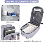 coofay Large Travel Backpack For Women Airline Approved Carry On Backpack Flight Approved Waterproof Sports Luggage Backpack Casual Daypack Small Hiking Backpack
