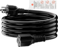 6-Feet NEMA 5-15P to 5-15R/ 5-20R/ 6-15R/ 6-20R AC Adapter, Plugrand 12AWG 15 Amp Household AC Plug to 20 Amp T Blade Adapter Cable, 15A 125V to 20A 250V Extension Cable