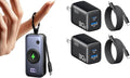 INIU Pocket Size 5000mAh 20W PD Fast Charging Power Bank & 2-Pack 30W PD Fast Charging, [USB-C + USB-A] Wall Charger Combo