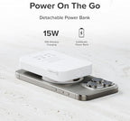 Matrix Ultimate 3-in-1 Wireless Charger with 5,000mAh MagSafe Powerbank- Global Edition | Wireless Power Bank | 5000 mAh Power Bank
