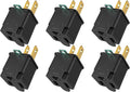 PLUGTUL 2 Prong to 3 Prong Outlet Adapter, Polarized Grounded Outlet Converter, Wall Outlet Plug for Household, Workshops, ETL Listed, 6-Pack, Black
