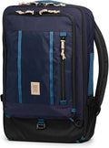 Topo Designs Global Travel Bag – 30L or 40L - Carry-On Compliant Most Airlines, Durable Travel Duffel Bag, Clam Shell Main Pocket, Laptop Sleeve, Backpack, Luggage (40L / Navy/Sahara)