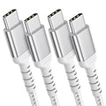 3ft USB-C to USB-C Cable for iPhone 16/15 Pro/Max, Braided USB Type C to Type C Fast Charging Cable Compatible with Samsung Galaxy Google Pixel, USBC to USBC Cable 1m