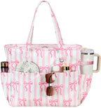 Bluboon Waterproof Beach Tote Pool Bags for Women Ladies Extra Large Carry On Bag With Wet Compartment for Weekender Travel