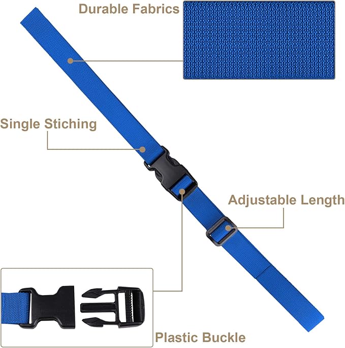 MAGARROW 24" 40" 60" 100" Strap Buckle Packing Straps Adjustable 1-Inch Belt