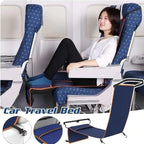 Airplane Foot Hammock for Adults, Portable Travel Foot Rest Hammock and Seat Extender, Travel Footrest Seat Extender Mat for Plane, Bus,Train, Foldable Relaxing Mat for Long Trips, Sleeping, Resting