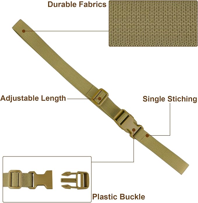 MAGARROW 24" 40" 60" 100" Strap Buckle Packing Straps Adjustable 1-Inch Belt
