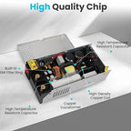 DC 12V 125A 1500W Power Supply 110V AC to 12V DC Converter Power Supply Adapter 125A 1500W Switch Transformer for Motor Pump CCTV Security Camera Car Stereo 3D Printer Device