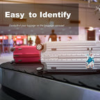 4 Pack Luggage Tag for Suitcases TSA Approved, Leather Suitcase Tags Identifiers, Cute Bag Name Travel Tags ID Labels for Women Men Cruise Airport Luggage Travel Essentials by Sodsay