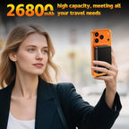 26800mAh Magnetic Power Bank, Mag-Safe Compatible Wireless Portable Charger, Aluminum Alloy, Large Capacity 20W Fast Charging USB-C, Travel Essential, for iPhone 17Air/16/15/14/13/12 Series, Black