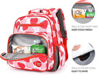 mibasies Toddler Backpack for Girls 2-4: Preschool Kindergarten Backpack - Cute Kids Backpacks for Girls - Strawberry Red