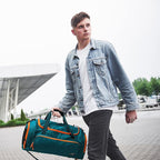 MIER Large Gym Bag for Men Sports Duffle Bag with Shoe Compartment 60L Lightweight Duffel Bags for Workout Fitness Travel