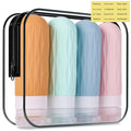 Travel Bottles for Toiletries, Travel Size Toiletries, TSA Approved 3oz Toiletries Bottle, Leakproof & Refillable Silicone Bottles for Shampoo Conditioner(Colorful)