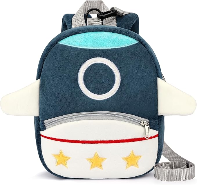 mibasies Toddler Backpacks for Girls 2-4: Plush Backpack -3D Animal Cartoon Mini Travel Bag -10 inch Toddler Backpack Leash
