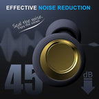 Ear Plugs for Sleeping, Ultra Soft & Reusable Silicone earplugs | Customizable Fit | 25-30dB (SNR) Noise Reduction, Hearing Protection with 8 Tips for Sleep, Travel, Sensitivity, Deep Focus, Gold