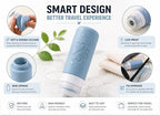 18 Pack TSA Approved Travel Bottles for Toiletries – Leak Proof Silicone Refillable Containers Set with Toiletry Bag, Squeeze Bottles, Spray Bottles & Cream Jars for Shampoo, Conditioner & Lotion