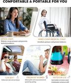 Inflatable Seat Cushion Self-Inflating No Pump Needed, Portable Adjustable 3D Airbag Ergonomic Cushion for Airplane Travel, Car, Office Chair, Wheelchair, Camping, Long Sitting Comfort