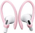 2 Pairs AirPods Ear Hooks for AirPods Pro 2, AirPods Pro, AirPods 4, 3, 2 & 1, Upgraded Anti Slip Sports Clip Hooks for AirPods 1, 2, 3, 4,Pro and Pro 2 – Pink