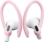 2 Pairs AirPods Ear Hooks for AirPods Pro 2, AirPods Pro, AirPods 4, 3, 2 & 1, Upgraded Anti Slip Sports Clip Hooks for AirPods 1, 2, 3, 4,Pro and Pro 2 – Pink