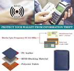 Travel Passport Wallet RFID Blocking Passport Holder-Women and Men with Zippered Ladies Passport Cover