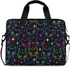 MNSRUU Laptop Bag for 15.6 inch Black Gothic Bats