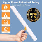 YesBes 116in Cord Hider Kit, Cord Covers for Wires on Wall, Paintable Cable Raceway, Cord Hider for Wall Mount tv, tv Cable Hider Wall kit, Wire Covers for Cords, W0.96in X H0.57in, White