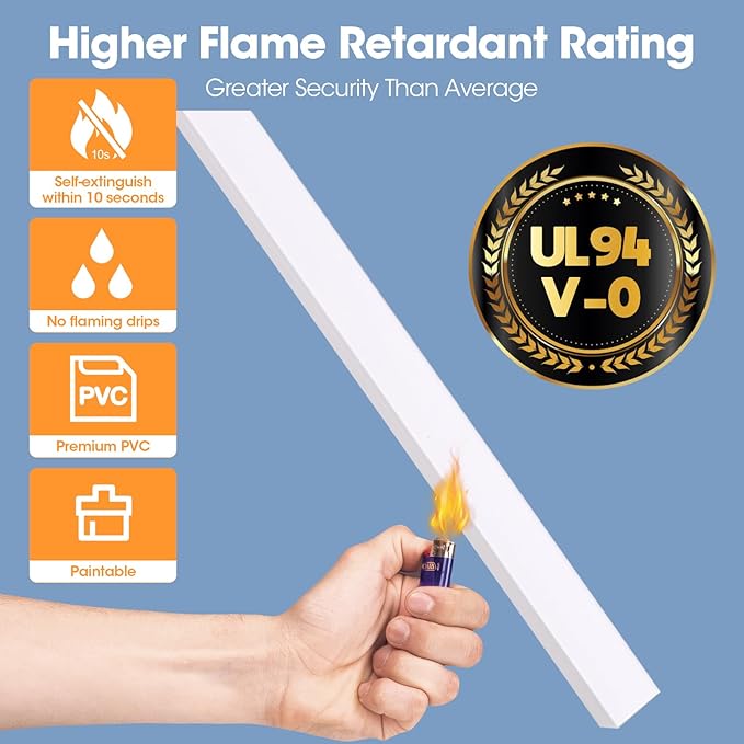 1260in Cord Hider Kit, Cord Covers for Wires on Wall, Paintable Cable Raceway, Cord Hider for Wall Mount tv, tv Cable Hider Wall kit, Wire Covers for Cords, 80X L15.75 X W0.96in X H0.57in, White