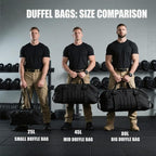 Miramrax Travel Duffle Bag Backpack for Men - Large Tactical Bags Weekender Gym Bag for Overnight Traveling Military Workout Deployment Sports (Black, 25L)